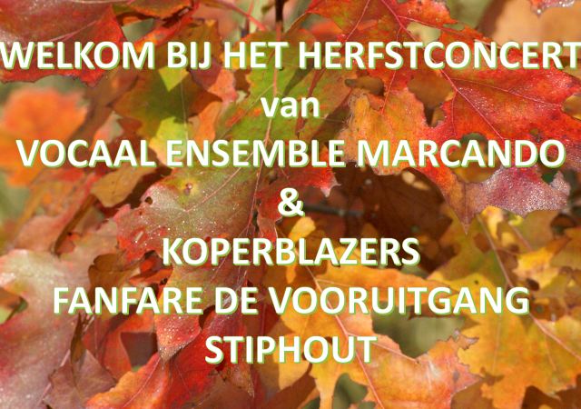 foto herfstconcert Marcando